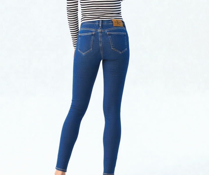 Calvin Klein Mid Rise Skinny Jeans dunkelblau Gr. 38