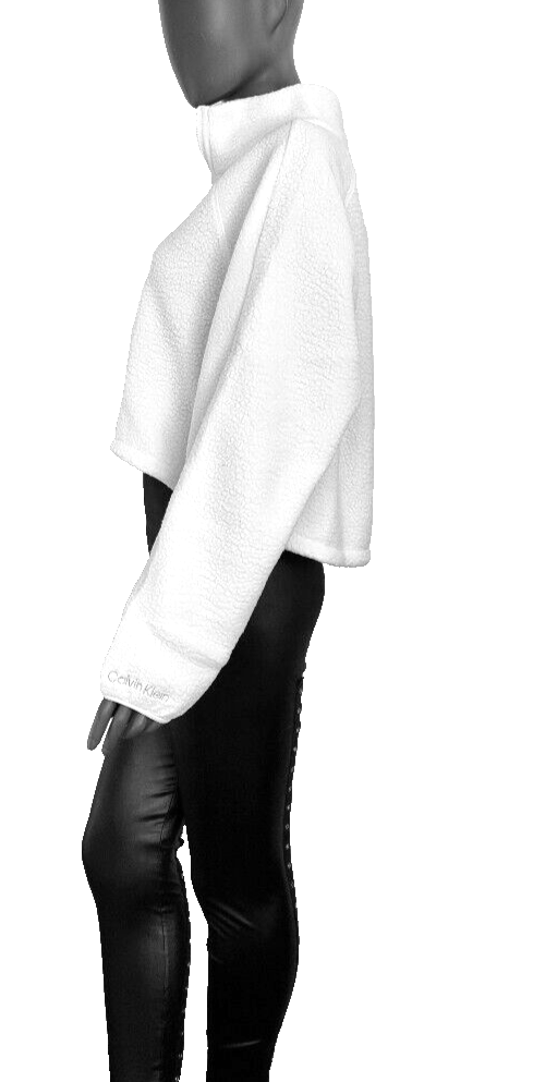 Calvin Klein Sport Teddy Sherpa Hybrid Sweat lightweight offwhite Gr.XXL/42/44
