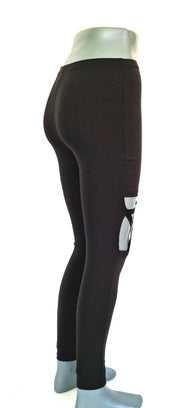 Pentagramm Leggings Stretch-Pant mit Zipper Gothic schwarz Gr.34,36,38