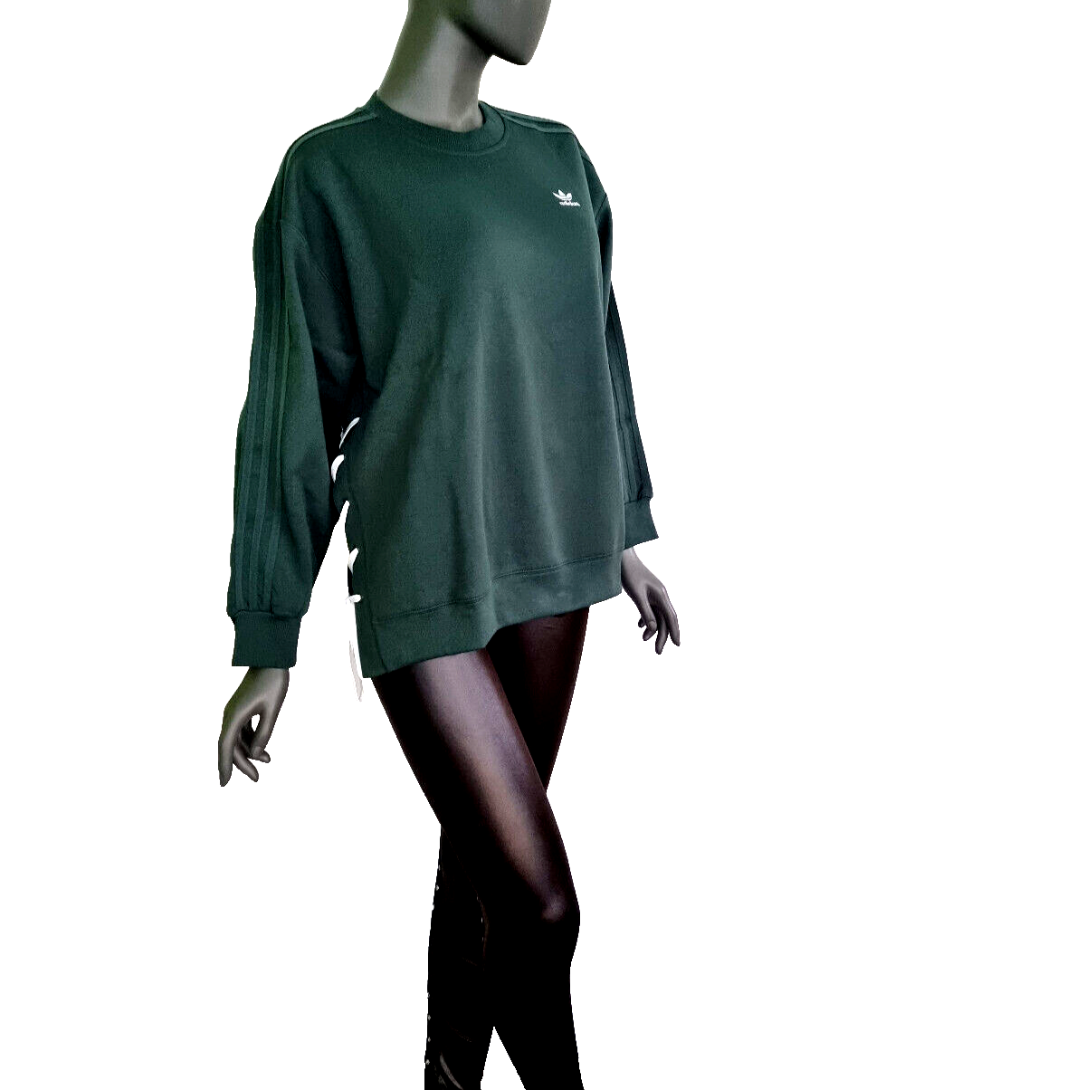 Adidas Sweatshirt Laced Crew HK5056 Schnürung Oversize Gr.38/40