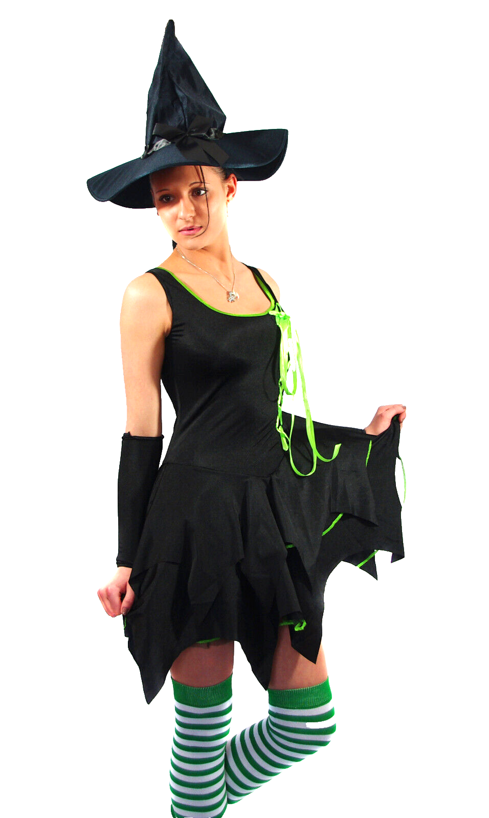 Faschingskostüm Karneval Hexe Candy Witch Halloween Gr.34-38 onesize