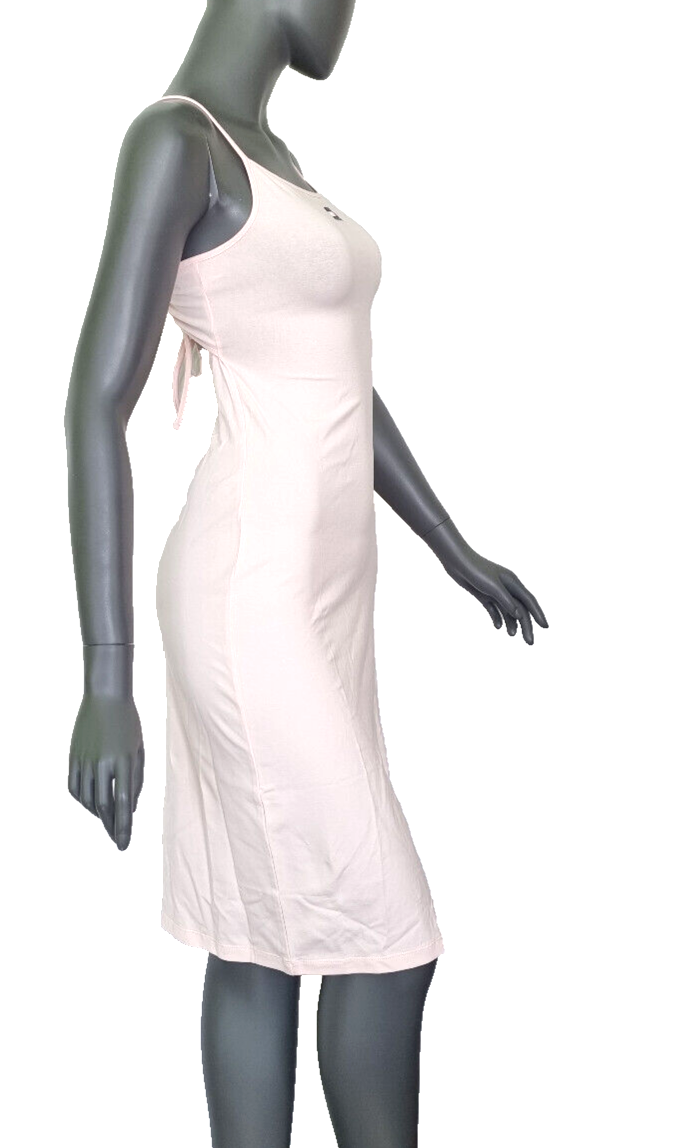 Tommy Jeans Jerseykleid Badge Tie rosé stretch Gr. M