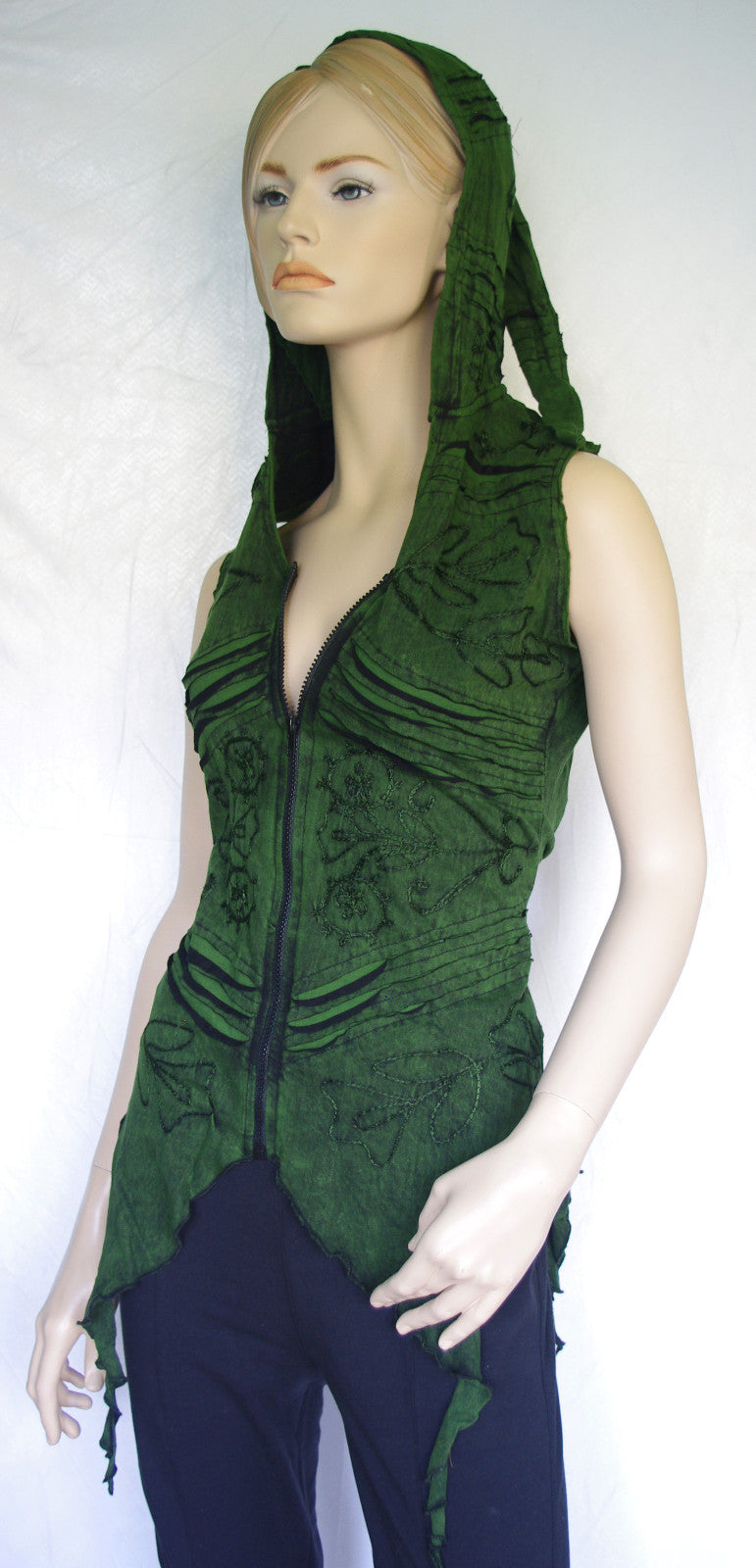 Gugel Razor Cut Top Jacke Nepal, Goa, Ethno Gr.34-42