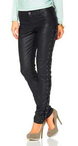 Melrose Kunstllederhose Schnürung Gr.38