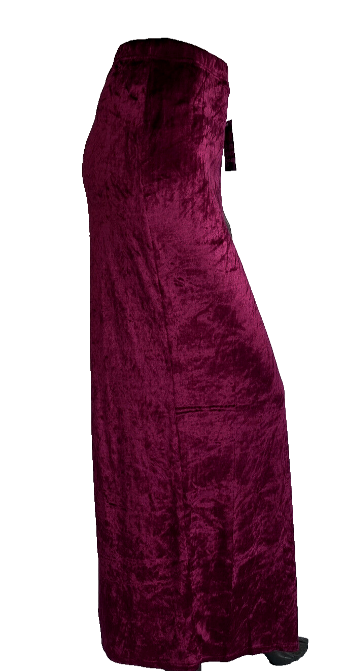 Maxirock Samtrock Schlitz grün Gr.34/36 kl.38