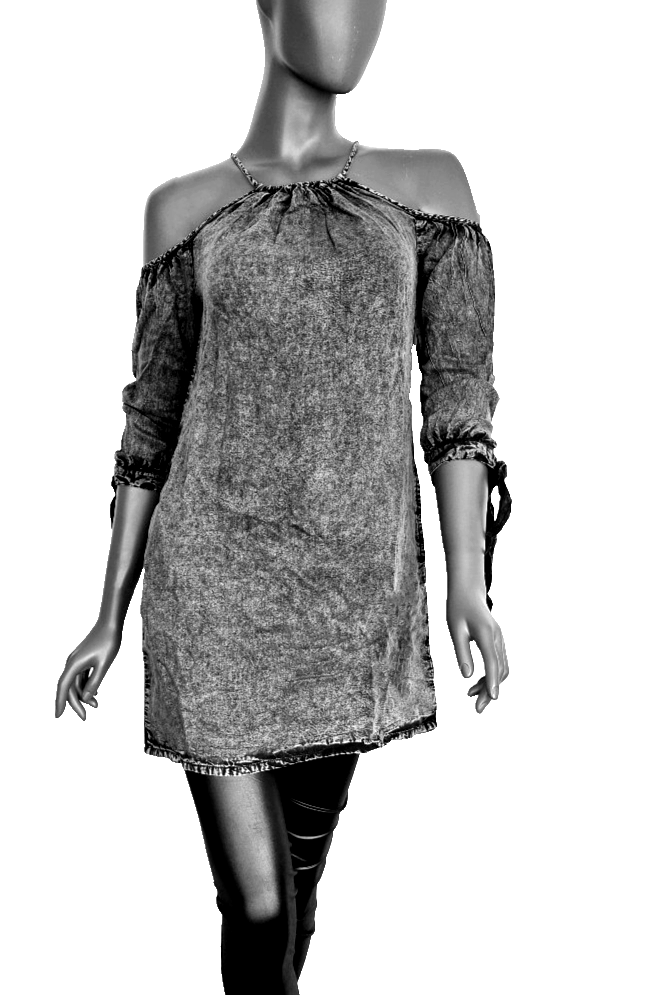 Superdry Minidress Eden Longshirt Jeanslook Gr. 34/36