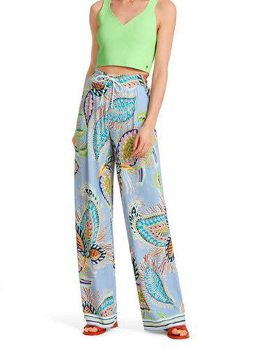 Marc Cain Stoffhose beach paisley - deep summer sky Gr.38
