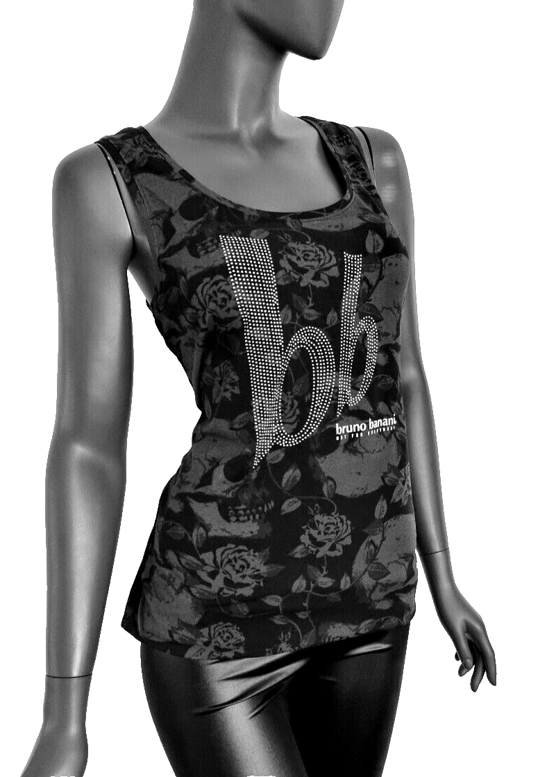 Bruno Banani Longtop Nieten Skull Rock Punk Gr.42
