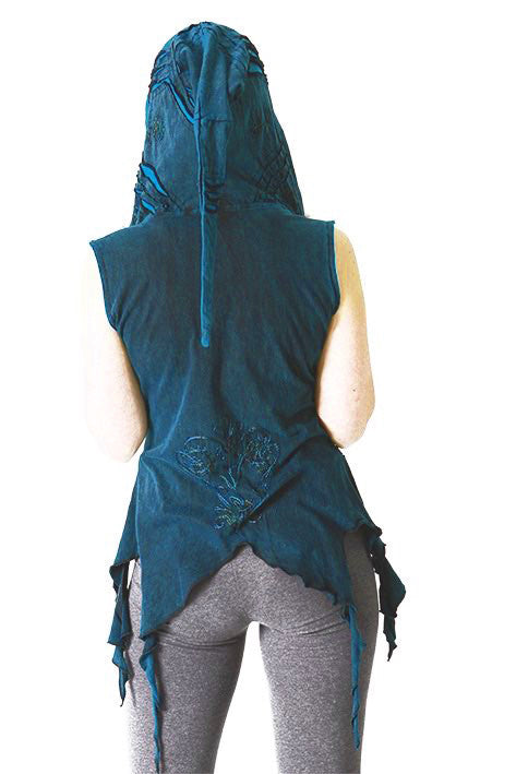 Gugel Razor Cut Top Jacke Nepal, Goa, Ethno Gr.34-42