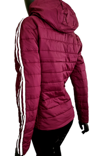 Adidas Übergangsjacke gefüttert slim Jacket Steppjacke beere HS 6769 Gr.36