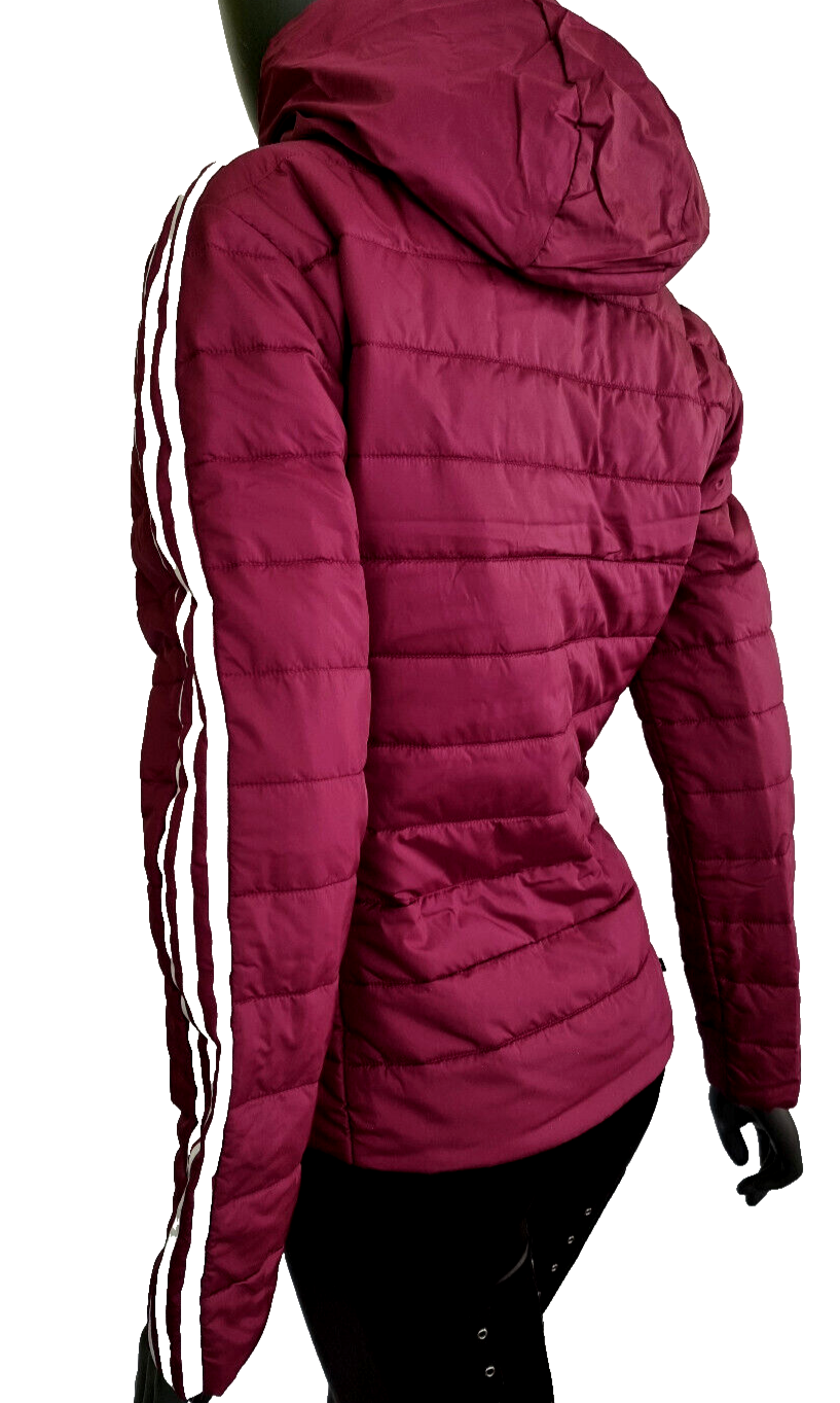 Adidas Übergangsjacke gefüttert slim Jacket Steppjacke beere HS 6769 Gr.36
