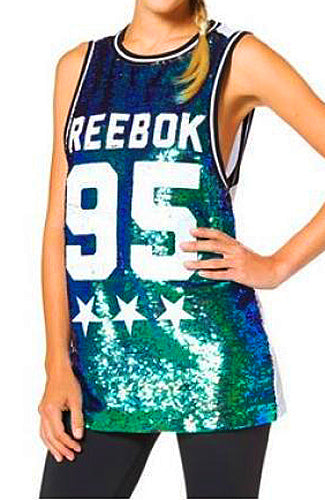 REEBOK Paillettentop Gr.38/40