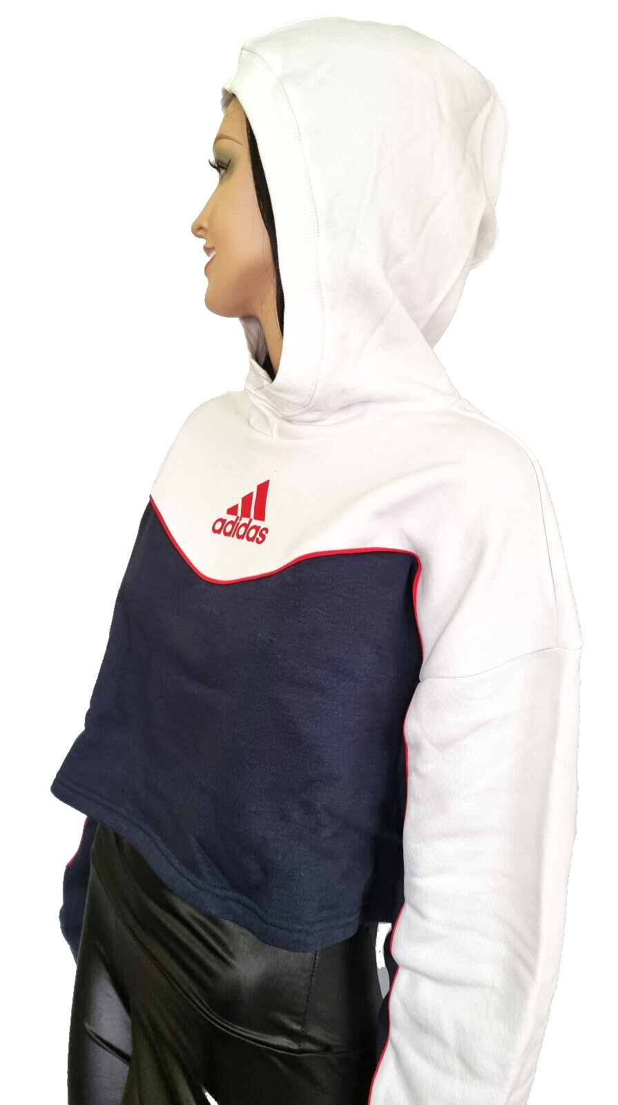 Adidas Sweatshirt Damen Cropped Hoodie Gr. 40/42