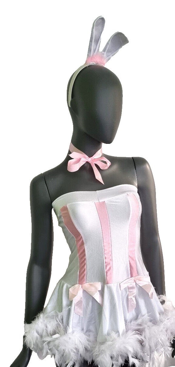 Faschingskostüm Karneval Hase Bunny Kaninchen stretch Gr.34-38 onesize