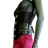 Miedergürtel Underbust Corset Mittelalter Gothic Larp Barock Gr.36/38