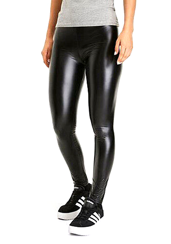 Sarlini Lederoptik Leggings schwarz Gr. S-XXL