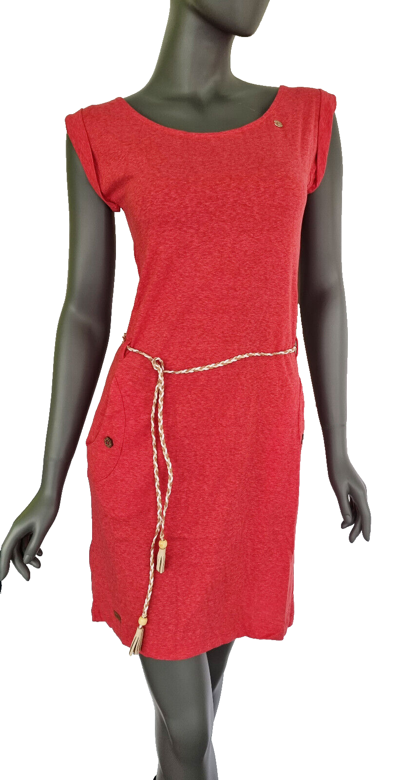 Ragwear Sommerkleid Tagg Rot/Hummer Gr.S/36