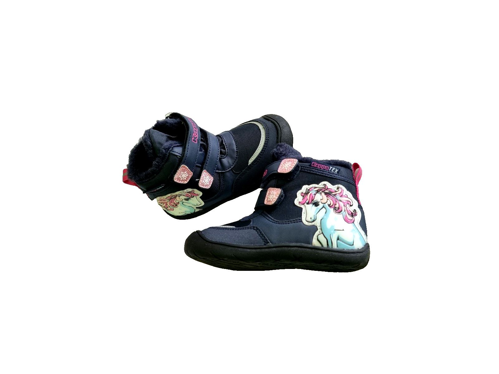 Kappa Einhorn Stiefel gefüttert Winterstiefel Boots blau pink Gr.27