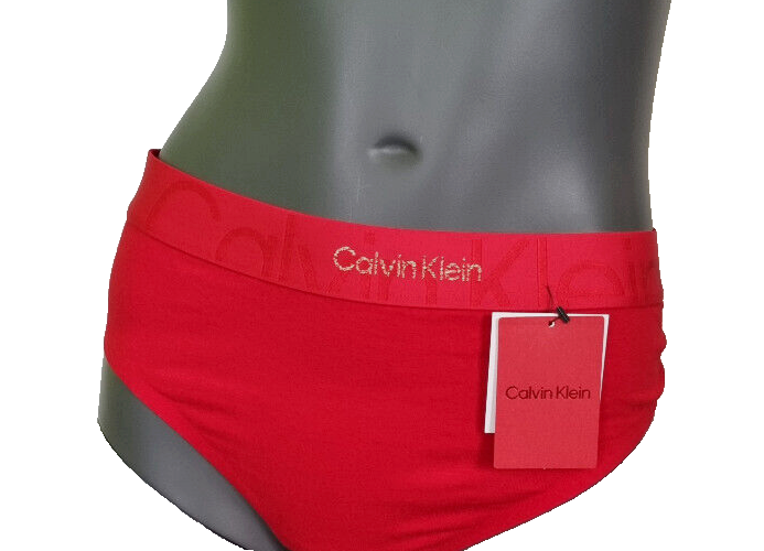 Calvin Klein Damen Slip Rot Gold Gr. 3XL