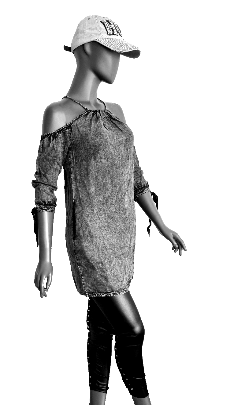 Superdry Minidress Eden Longshirt Jeanslook Gr. 38/40