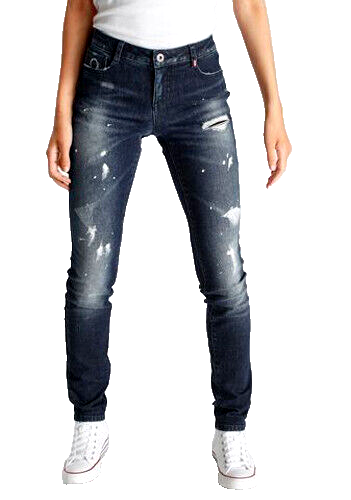 Alife & Kickin Slim-fit-Jeans graffiti Laser SLIM-FIT NolaAK Gr.W30 L32
