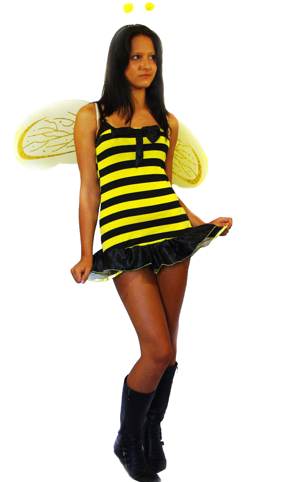 Faschingskostüm Karneval Biene Wespe Bienenkönigin Gr.34/36