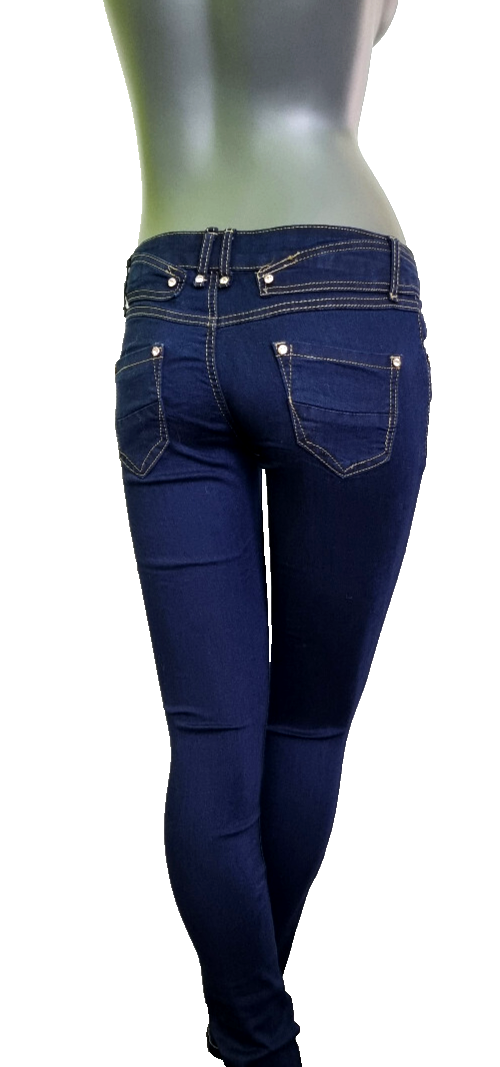 Damen Jeans Hose Röhrenjeans Skinny Slim Fit Stretch Gürtel XS-XL