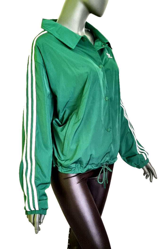 Adidas Damen Coach Jacket IC6091 grün leicht gefüttert Gr. 54/56