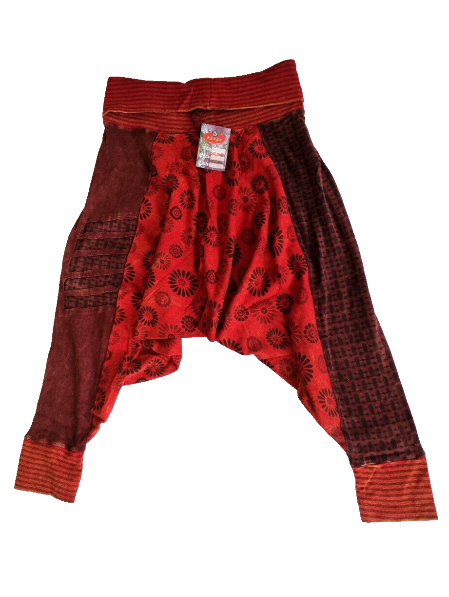 Original Nepal orange2 Pumphose Yoga Goa Sarouel Baggy Hippie Boho Gr.36-44