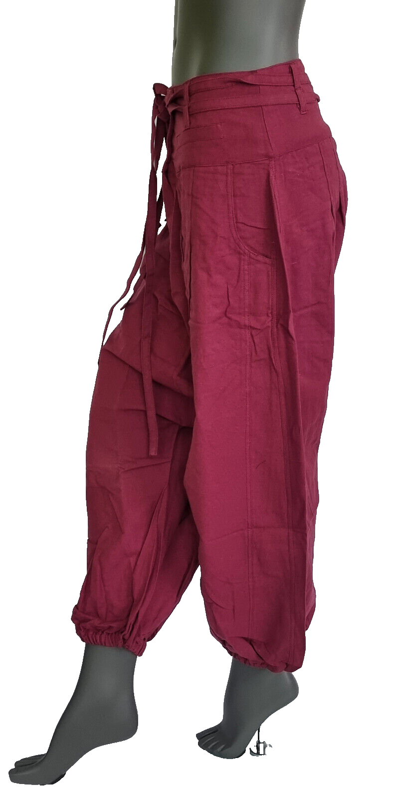 Haremshose Pumphose Aladinhose Pluderhose Yoga Goa Sarouel Baggy grün 38/40