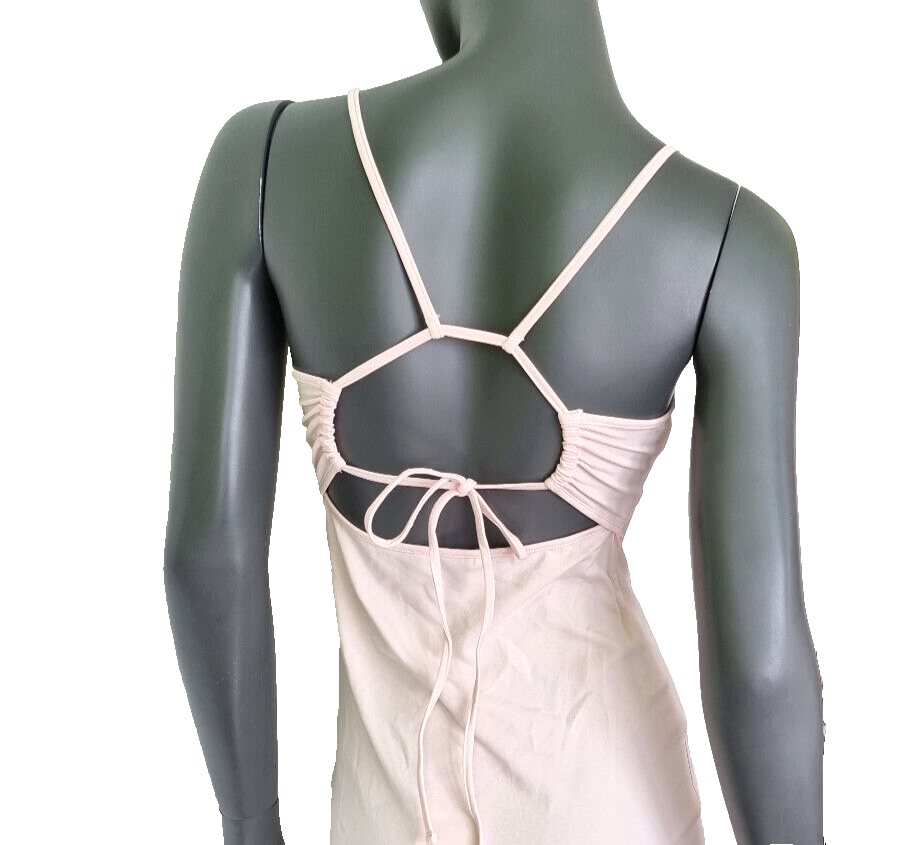 Tommy Jeans Jerseykleid Badge Tie rosé stretch Gr. S