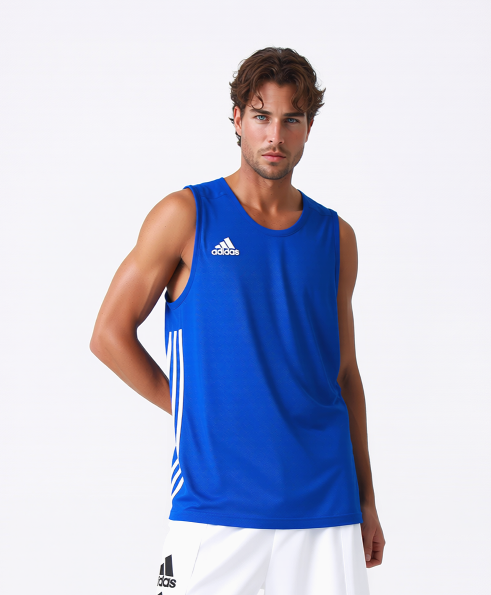 Adidas Herren Sport perfomance 3G Speed Wendeshirt blau weiss DY6593 Gr.XL