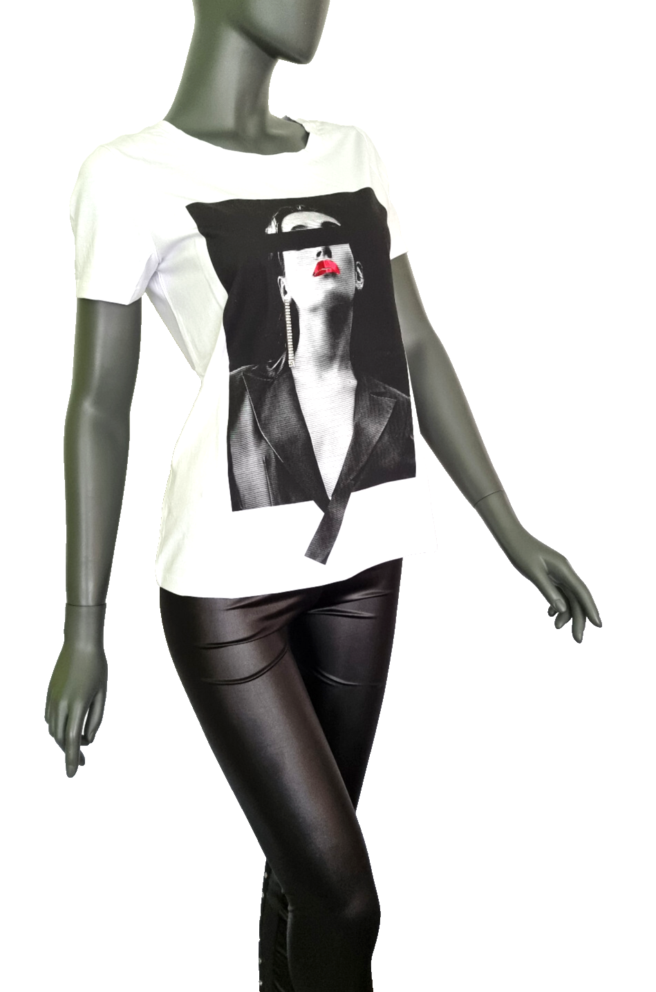 Aniston Selected T-Shirt Diva Print mit Strass Gr.36