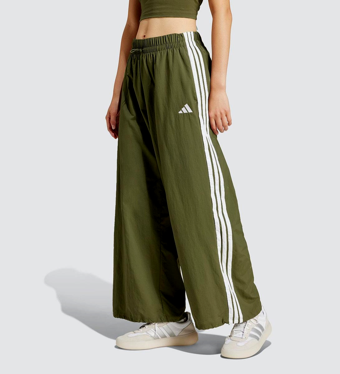 Adidas Parachute Pants oliv Wide Leg JE1308 Gr.XL/42/44