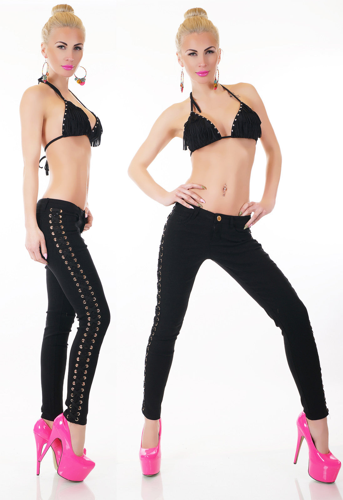 GIRL VIVI Röhre mit Schnürung Gr.32-40