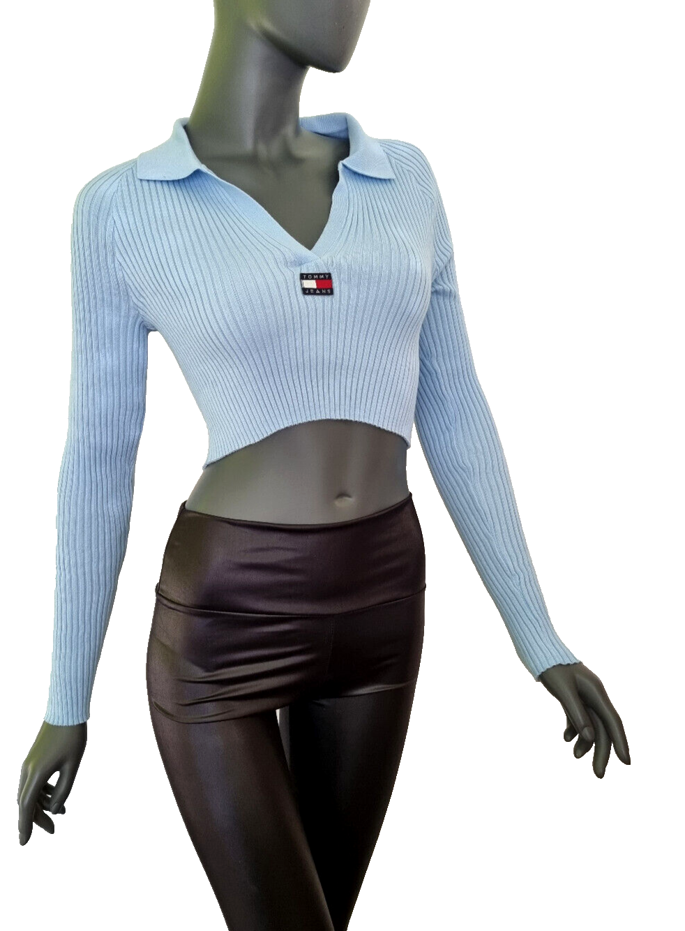 Tommy Jeans Strickpullover TJW BADGE RIB COLLAR SWEATER Gr.L/ 38/40