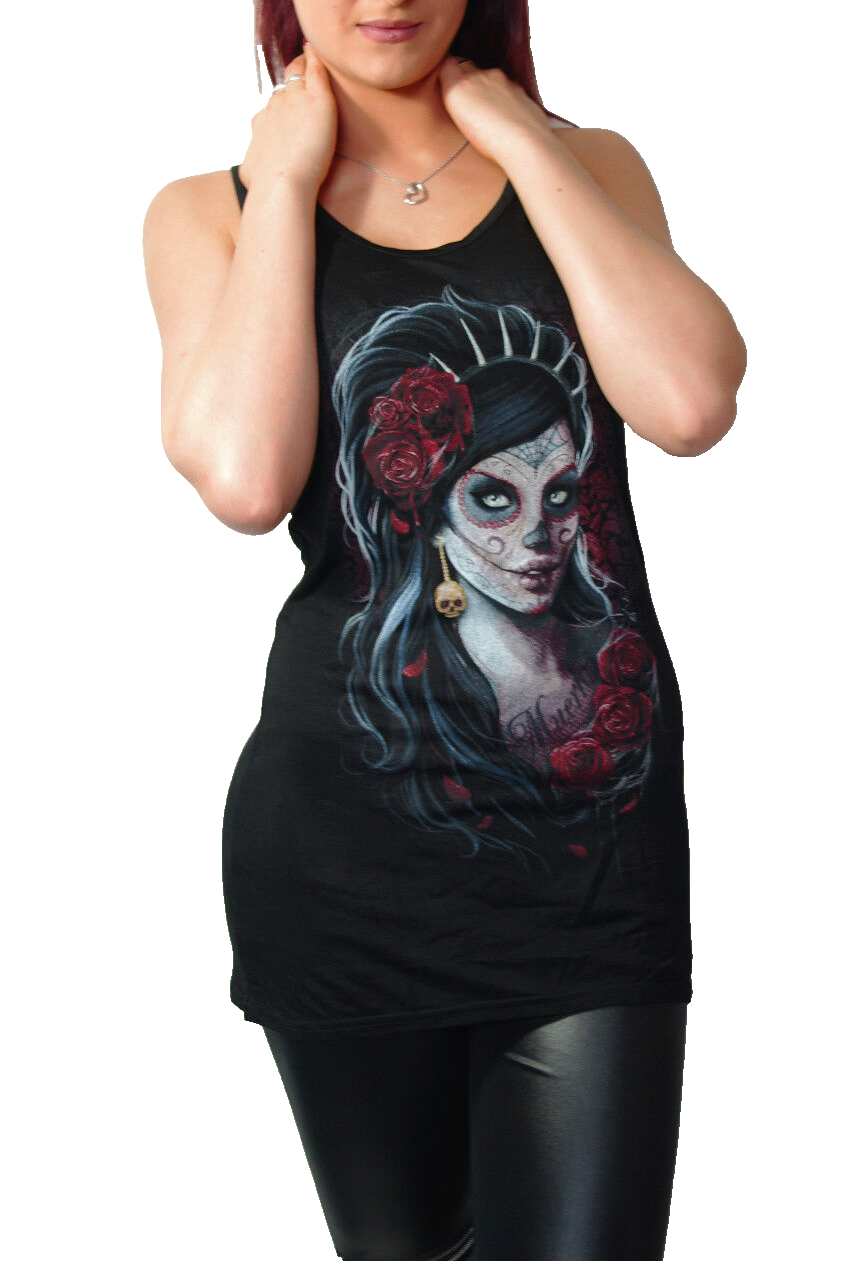 Spiral Lace Los Muertos Mexican Top Gr.34/36