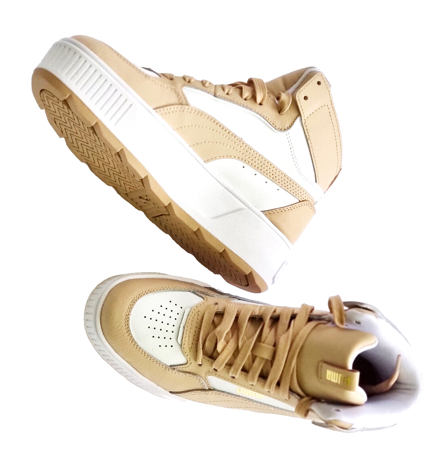 Puma Karmen Rebelle Plateau Sneaker beige weiss gold Gr.36