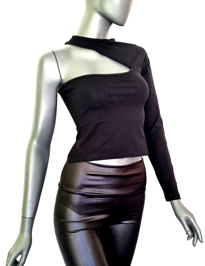 Karl Kani EinarmShirt Kurzshirt one shoulder Gr.M 36