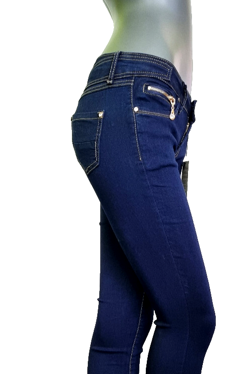 Damen Jeans Hose Röhrenjeans Skinny Slim Fit Stretch Gürtel XS-XL