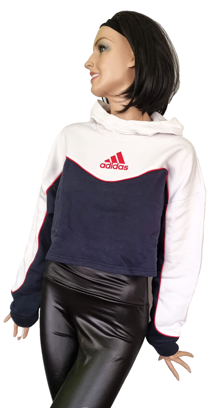 Adidas Sweatshirt Damen Cropped Hoodie Gr. 40/42