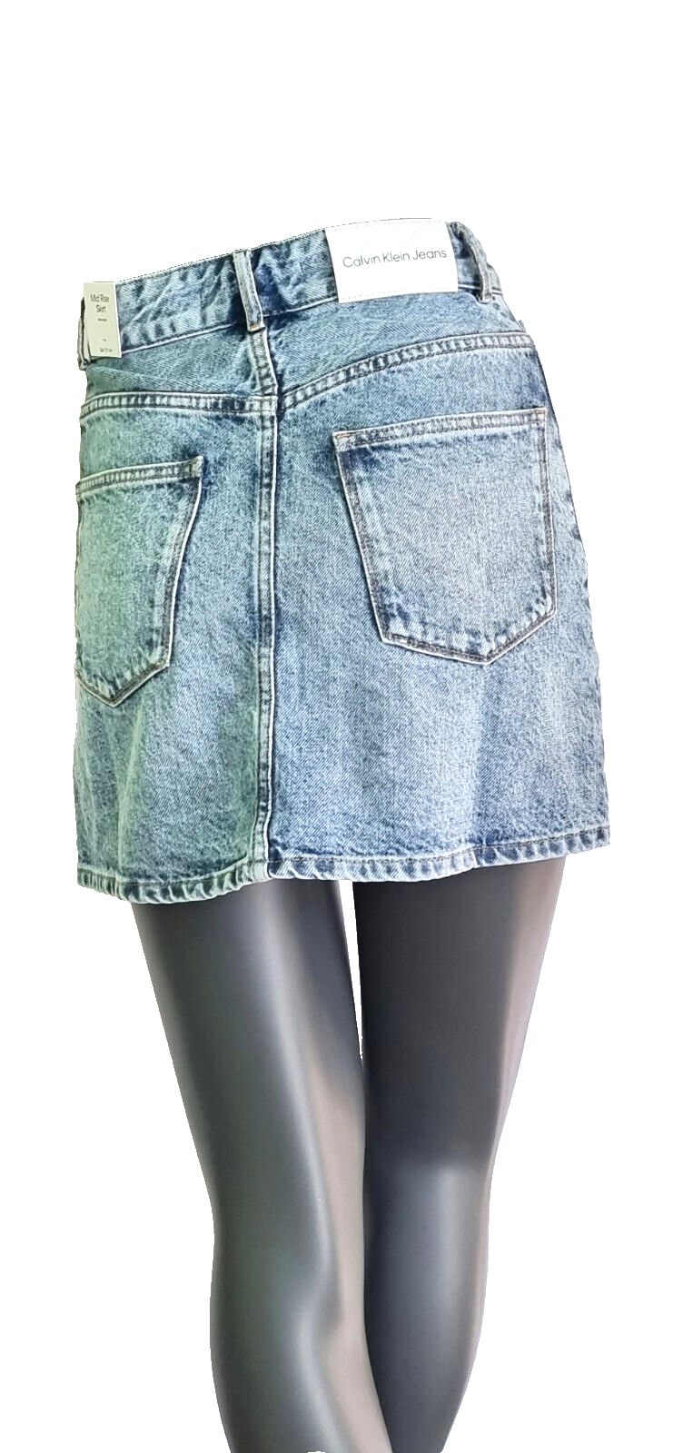 Calvin Klein Salt Pepper A-Linie Jeansrock highwaist Gr. 170/36