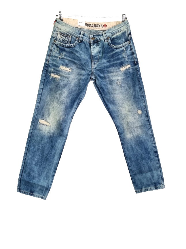 Cipo & Baxx Jeans Herren Regular Fit Hose Blau Used Design Gr.W34 L32