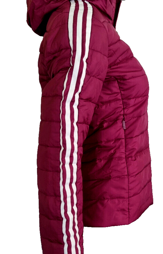 Adidas Übergangsjacke gefüttert slim Jacket Steppjacke beere HS 6769 Gr.34