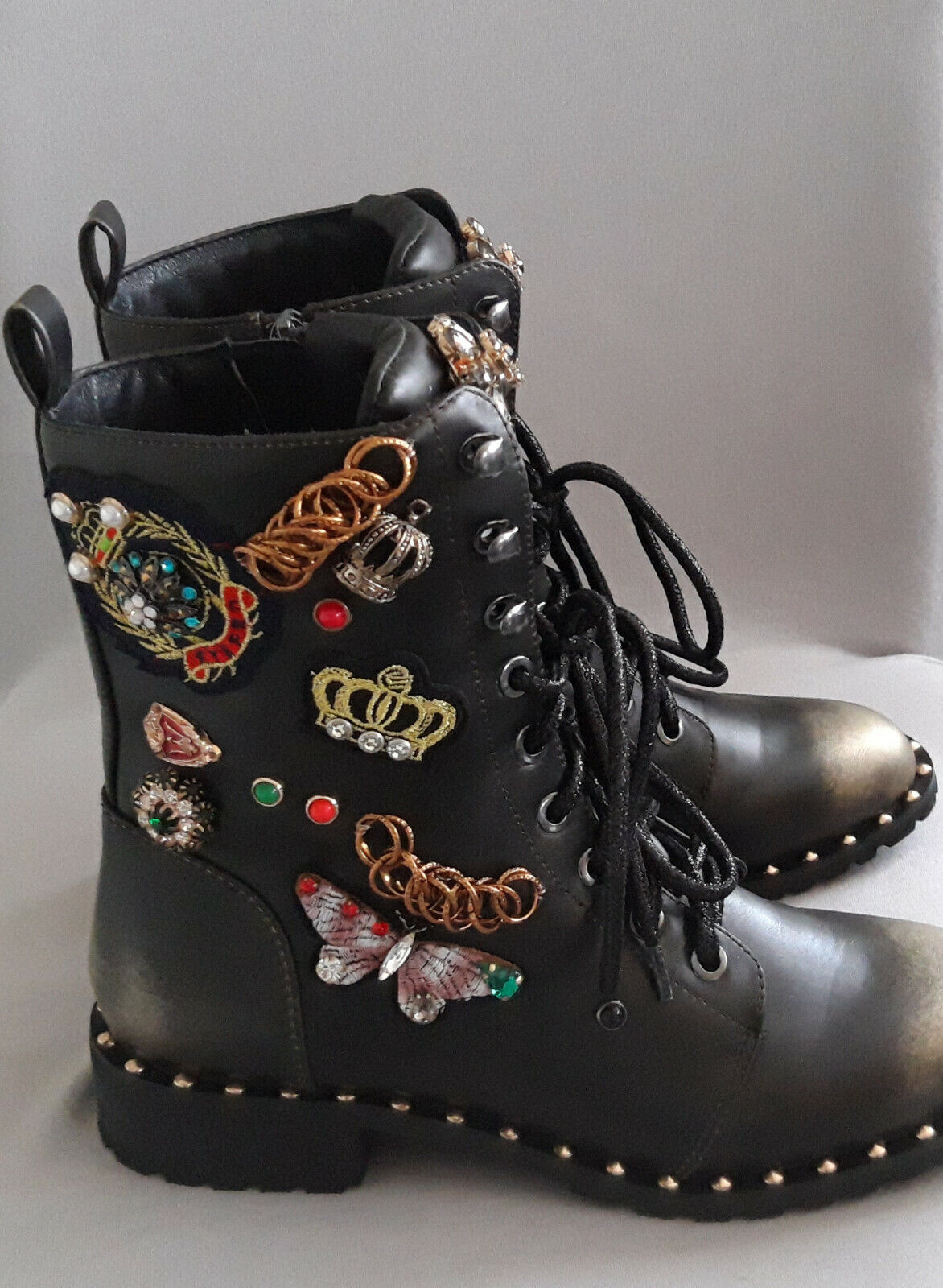 XYXYX Stiefel mit Patches Gr.37