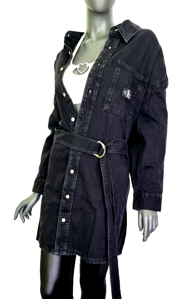 Calvin Klein Jeansjacke Jeanskleid schwarz Gr.4XL