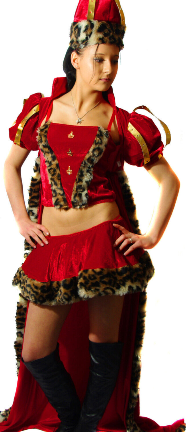 Faschingskostüm Karneval Königin deluxe Gr.36/38
