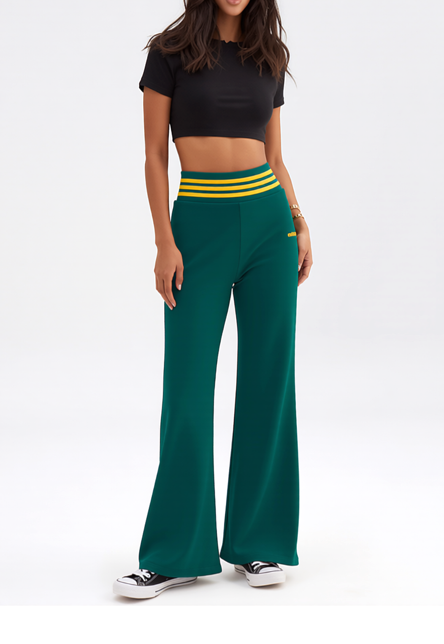 Adidas Originals flared Pants grün Gr.XS/30/32