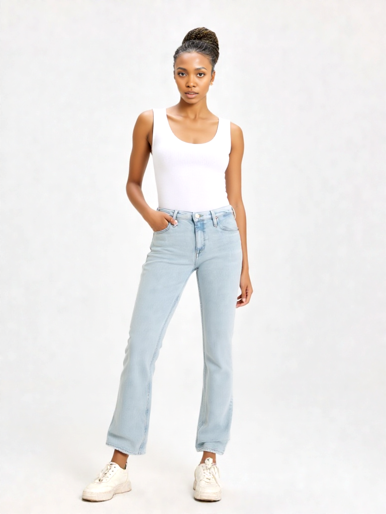 Tommy Jeans Maddie Bootcut Jeans hellblau W28 Länge 30