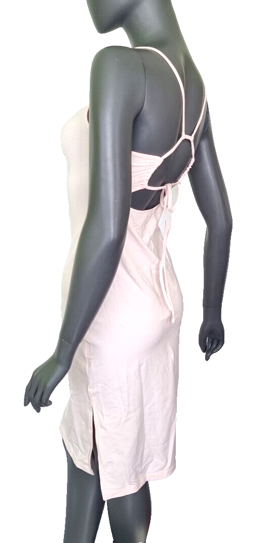 Tommy Jeans Jerseykleid Badge Tie rosé stretch Gr. S